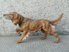 Sculpture chien régule ( style bronze vienne)  Setter irlandais  dog