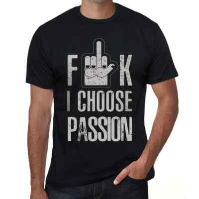 ULTRABASIC Herren T-Shirt F**k Je Choisis La Passion F**k I Choose Passion