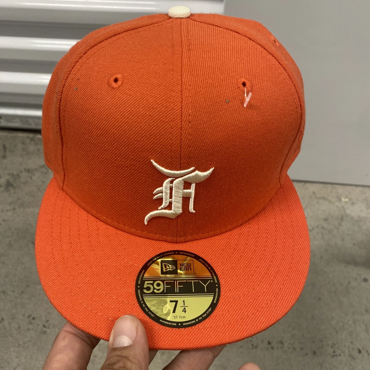 NEW ERA 59FIFTY FEAR OF GOD 7 3/8 orange | www.yokecomms.com