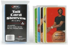 Lot of 700 BCW Tall Card Sleeves / Widevision / Gameday Trading Card Soft Poly