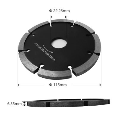 4.5'' Tuck Point Diamond Blade 1/4'' Seg 4 Pieces work with wet polisher grinder