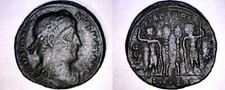 307-337AD Roman Imperial Constantine I AE18 - Glory of the Army