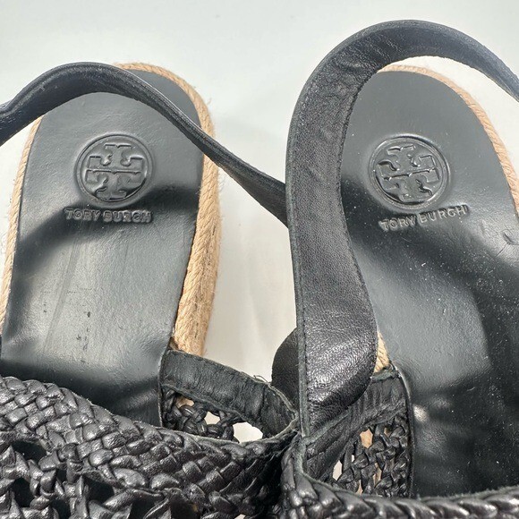 Tory Burch Dandy Chunky Platform Woven Espadrilles Sandals Size 11 thumbnail 6