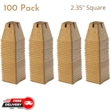 100 Pack Biodegradable Peat Pots 2.35" Transplant Paper Pulp Seeding Starter Cup