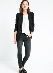 mango black blazer