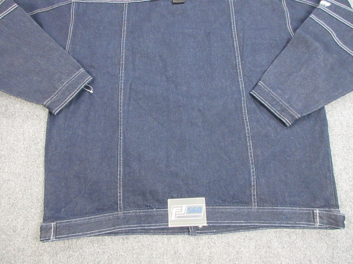 VINTAGE FJ560 Fat Joe Jacket Mens 4XL Blue Denim Street Wear Hip