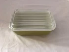 Vintage Pyrex 0502 Green  Refrigerator Dish & Lid  1 1/2 PT Oven Ware USA