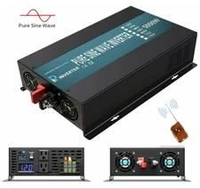 Pure Sine Wave Inverter 5000 Watt 36V to 120/220V Car Power Battery Remote Cont