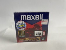 3 Pack of Maxell Zip 100 Discs for iOmega Zip 100 Drive, Mac Formatted