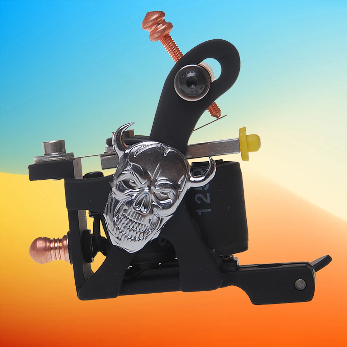 タトゥーマシン　スカルフレーム　TATTOO Frame Cast Iron Tattoo Machines for sale | eBay
