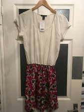 MNG knee dress size UK L 12-14  jersey style stretch top  brand new with tags.