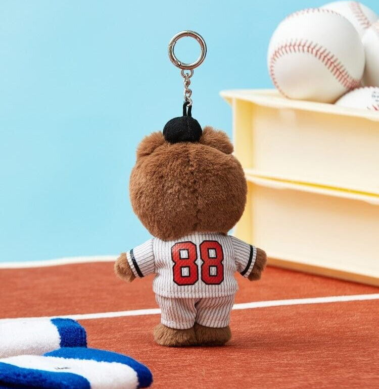 Cony Brown Keychain LINE FRIENDS Official BROWN Bear Soft Plush