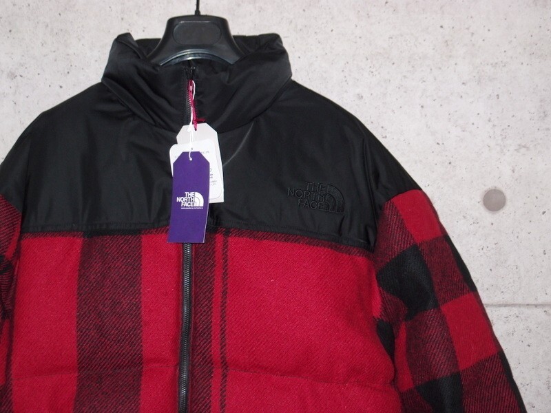 The North Face Purple Label x Harris Tweed Nuptse Jacket Size XL