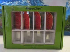 Set of 4 Four Harry and David Spreaders ~ Watermelon Design NOS in Original Box