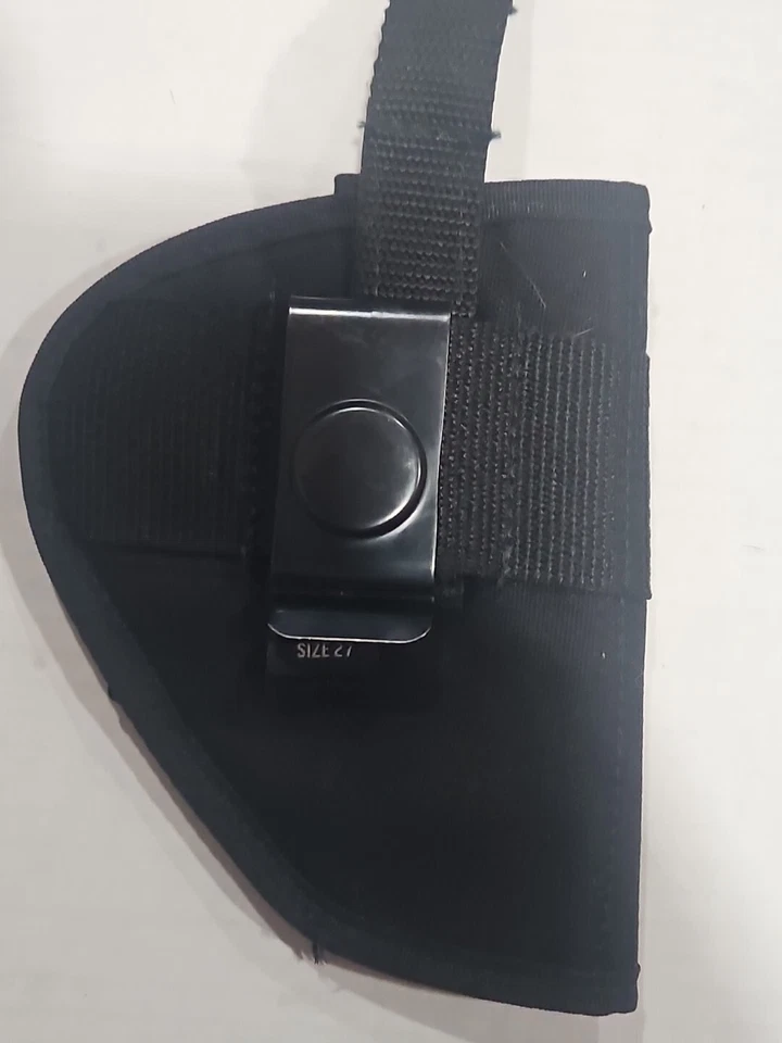 Hunters Joy 品牌尺寸 27 尼龙/绳索右手黑色皮套 7 英寸半自动 — 第 2/4 张图片