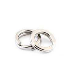 1.2mm x 6.9mm Fishing Split Rings,100Pcs 304 Stainless Steel Double Flat Ring
