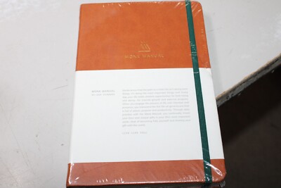 Monk Manual 90-Day Planner Goals and Reflection Journal 240 Pages Vegan Leather