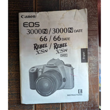 Canon EOS 3000N / 3000N Date / 66 / 66 Date Camera Instruction Manual / Guide