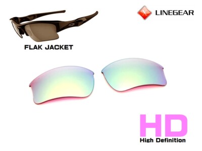 LINEGEAR HD Turquoise Blue Non Polarized XLJ Lens Oakley Flak
