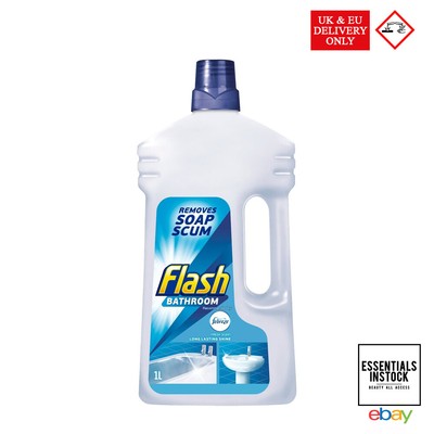 Flash Bathroom Cleaner Liquid Removes 