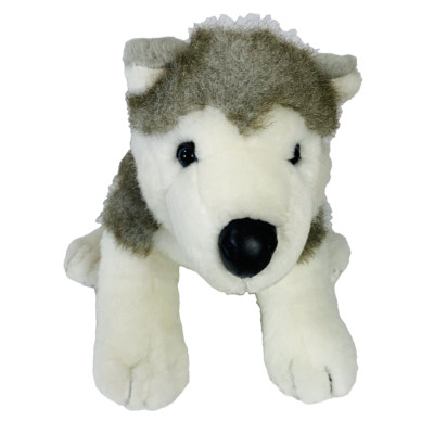 BAB Blue Eye Siberian Husky 18'' Sled Dog Wolf Stuffed Animal Puppy Cuddle Toy