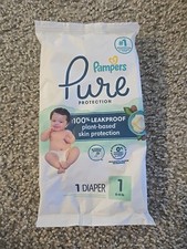 Pure pampers baby diapers sample size 1