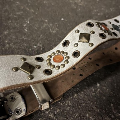 Archive】Swarovski studs belt 00s