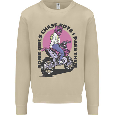 Some Girls Chase Funny Biker Motorcycle Mens Sweatshirt Jumper