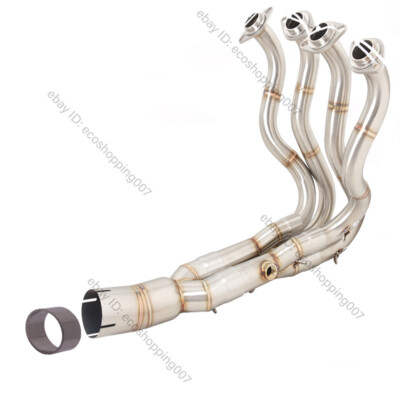 For Kawasaki Ninja ZX6R 636 2009-2023 Exhaust Front Link Pipe Header With Gasket