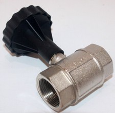 Gewinde-Kugelhahn mit Thermometer Rot DN32 1 1/4