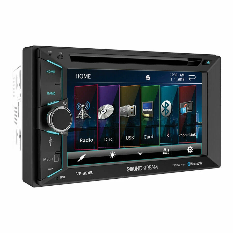 NEW Soundstream Double 2 Din VR-624B DVD/CD/MP3 Player 6.2" LCD Bluetooth USB SD - Image 3 of 4