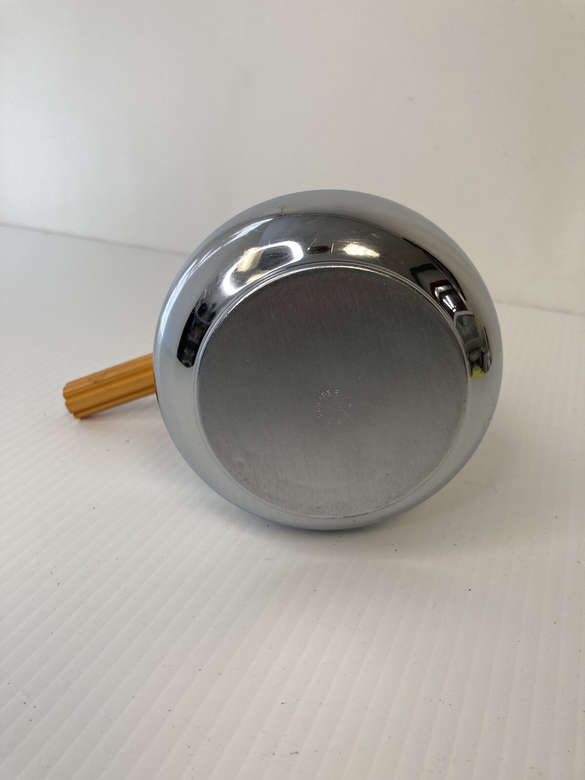 Farberware Coffee Pot Chrome Butterscotch Bakelite Handle Vintage NY E5