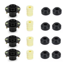 4pcs Suspension Coilover Shock Mount Top Hat For Honda 88-00 Civic DX LX Black