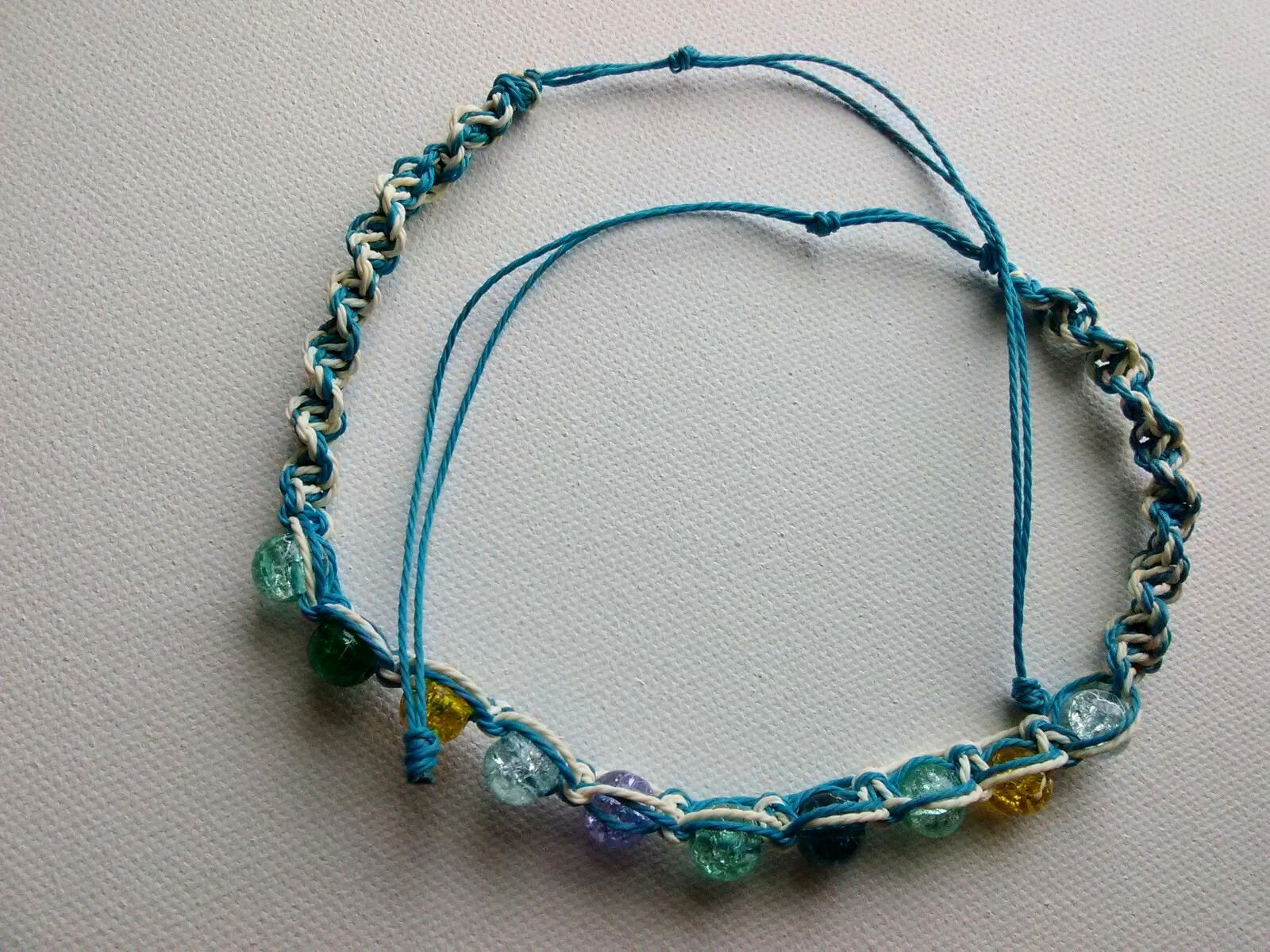 Beaded Anklet Barefoot Sandal 9.5-20 Inch Adjustable Bracelet Necklace Jewelry USA Seller New-image