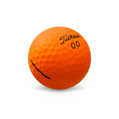 36 Recycled Golf Balls Titleist Velocity Orange with Orlimar Wood Golf Tees - Afbeelding 1 van 3
