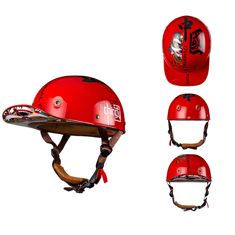 Motorcycle Half Helmets Brain-Cap · Half Shell Jet Helmet Scooter Helmet ECE Certification Scooter Helmet Chopper Retro Cruiser Road Riding Half Shell - View #6