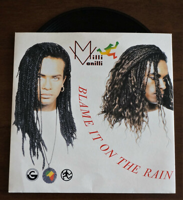 Milli Vanilli  Blame It On The Rain 7'' Single UK 1989 Vinyl Cooltempo ORG VG+/NM