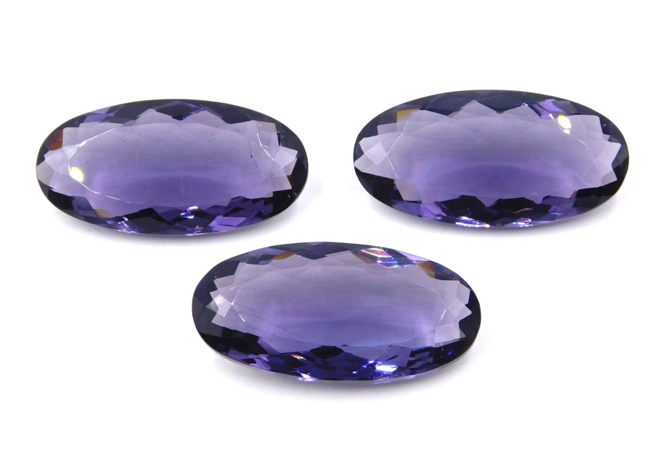 Lab Created Amethyst Oval Cut Loose Gemstone 20X40 MM For Pendant Stone P-1142 - Image 2 of 4