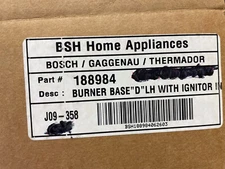 Thermador burner base with ignitor 188984