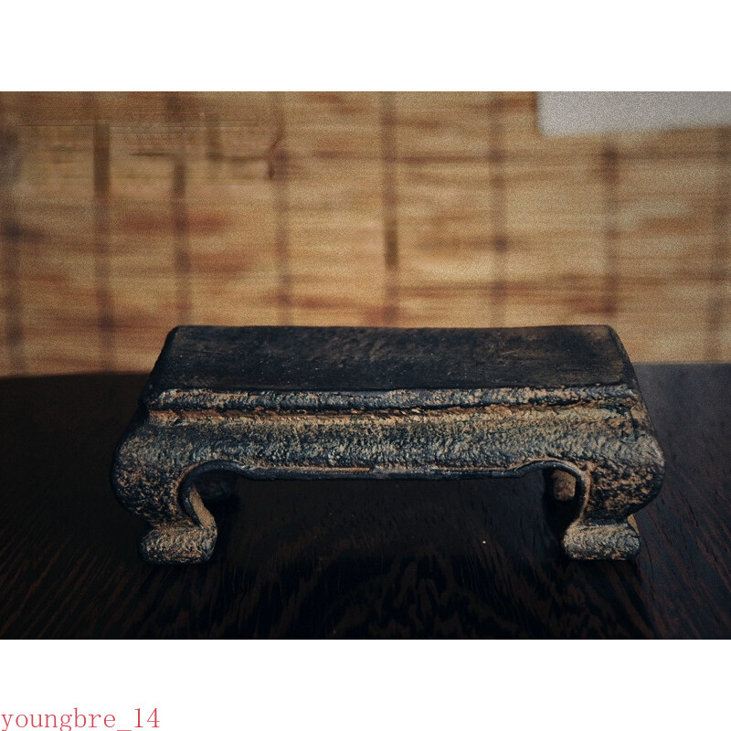 Ceramic Archaize Bonsai Display Collection Pedestal Circle Potted Plant Base 