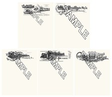 Hammond Fox Smith Bar Lock Blickensderfer Typewriter 5 Reproduction Letterheads. thumbnail