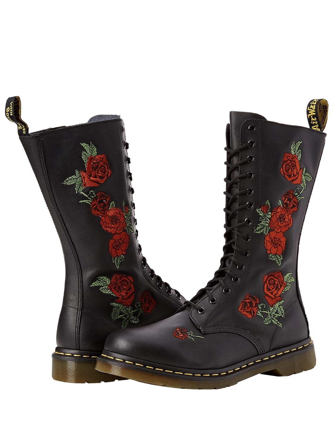 red rose dr martens