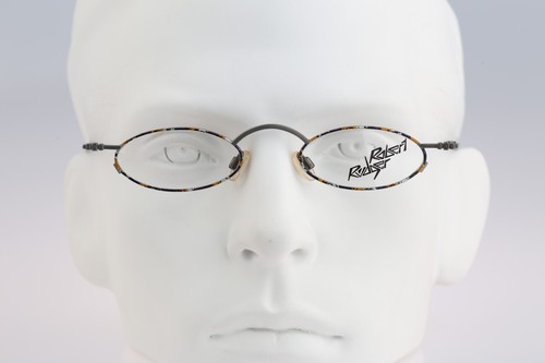 Robert Rudger 1320 152 77 Vintage 90s colorful & gray oval eyeglasses frames NOS - Picture 3 of 10