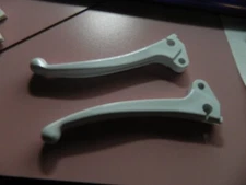 Honda z50R white nylon levers painted white like originals