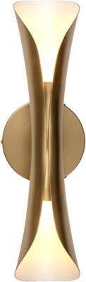 Tubicen White and Gold Wall Sconce, Modern Decorative Sconces & 