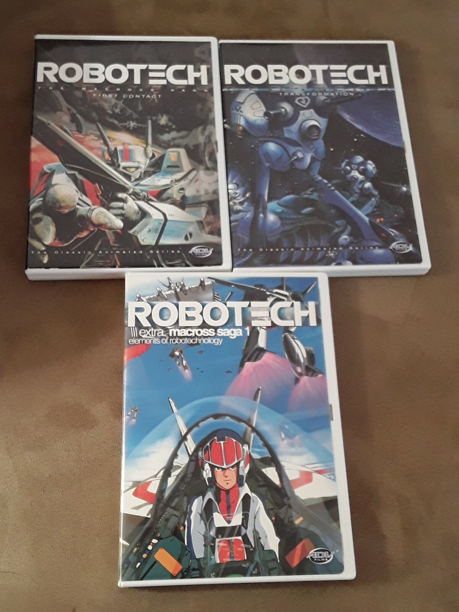 Robotech ~ The Macross Saga: Vol. 1, 2, E1 (DVD, 3 - disc