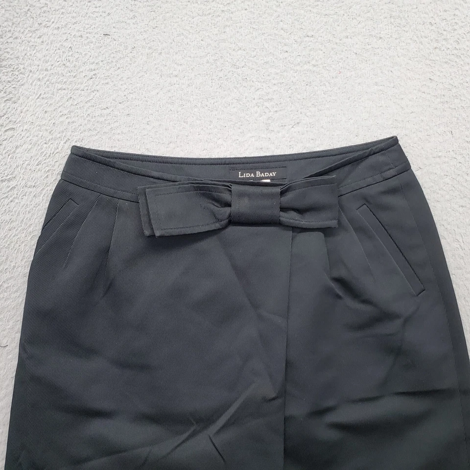 Minifalda LIda Baday Mujer Talla 10 Negra Algodón Bolsillos Forrada Plisada Lazo Cintura Foto 3 de 4