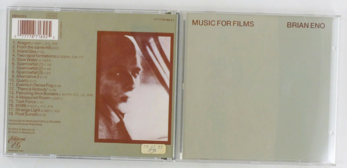 CD Disc - Brian Eno – Music for Films - A8044 | eBay
