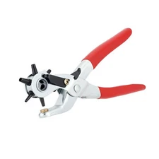 New KING 6 Sizes Heavy Duty Hole Punch, Leather Paper Belt Crafts Eyelets Pliers