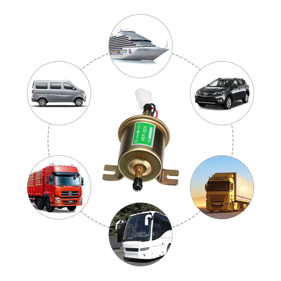 Universal 12V HEP-02A Kraftstoffpumpe Kraftstoffpumpen Benzin-Pumpen Elektrisch - Bild 4 von 4